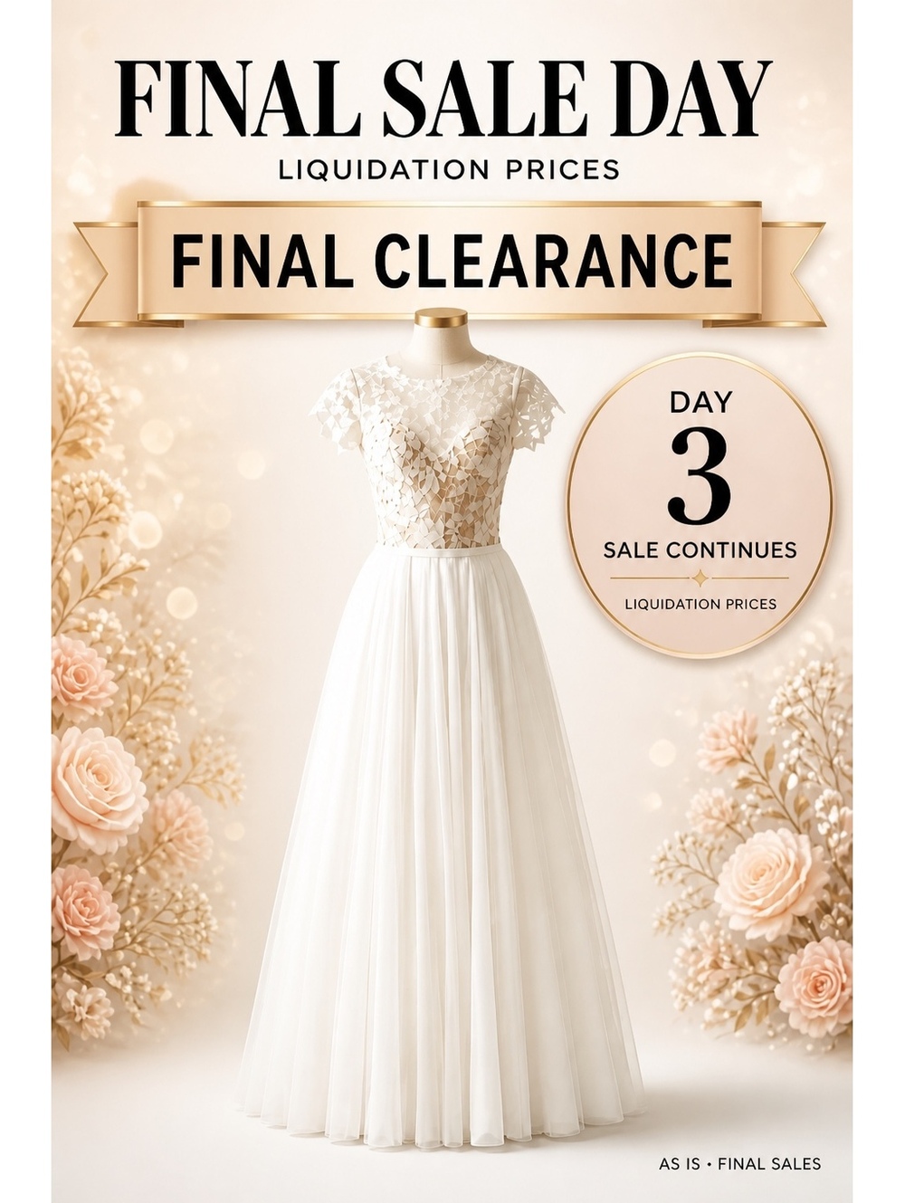 Wedding weekend sale-final day